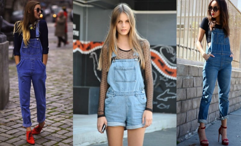 Crop top với quần yếm