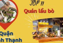 Top 11 quán lẩu bò ngon ở Bình Thạnh giá rẻ chất lượng nổi tiếng nhất