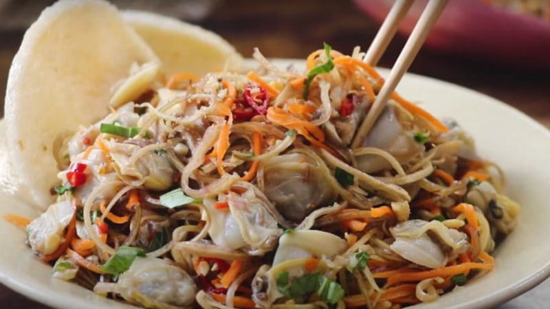 Gỏi sò lông hoa chuối