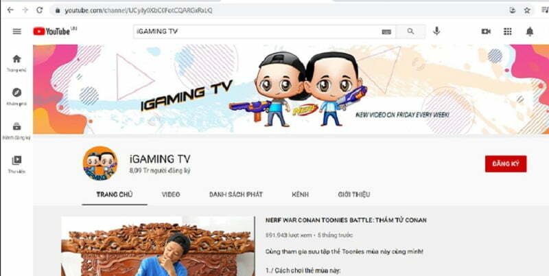 iGAMING TV (8.05 triệu sub)