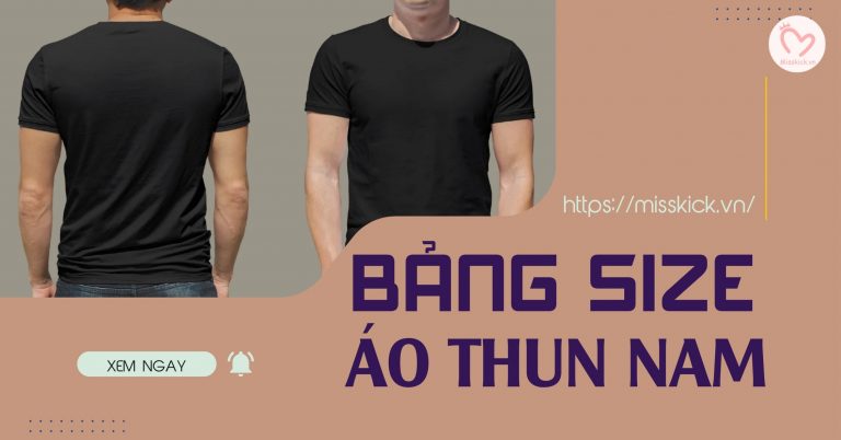 Bảng size áo thun nam chi tiết và cách chọn size áo thun nam chính xác nhất