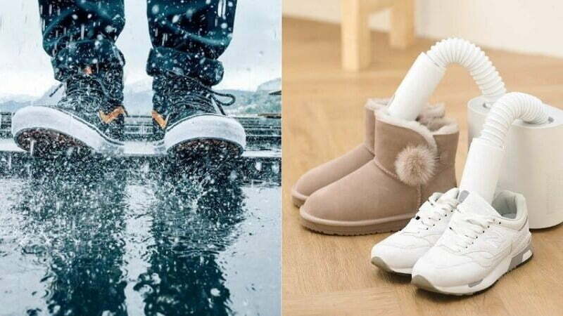 Làm giày khô bằng máy sấy giày