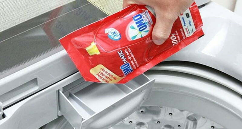 Sử dụng bột giặt không phù hợp hoặc quá nhiều