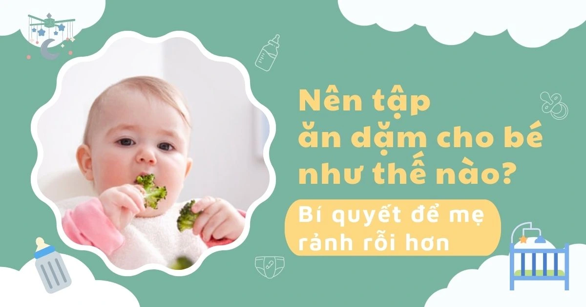 tập ăn dặm cho bé