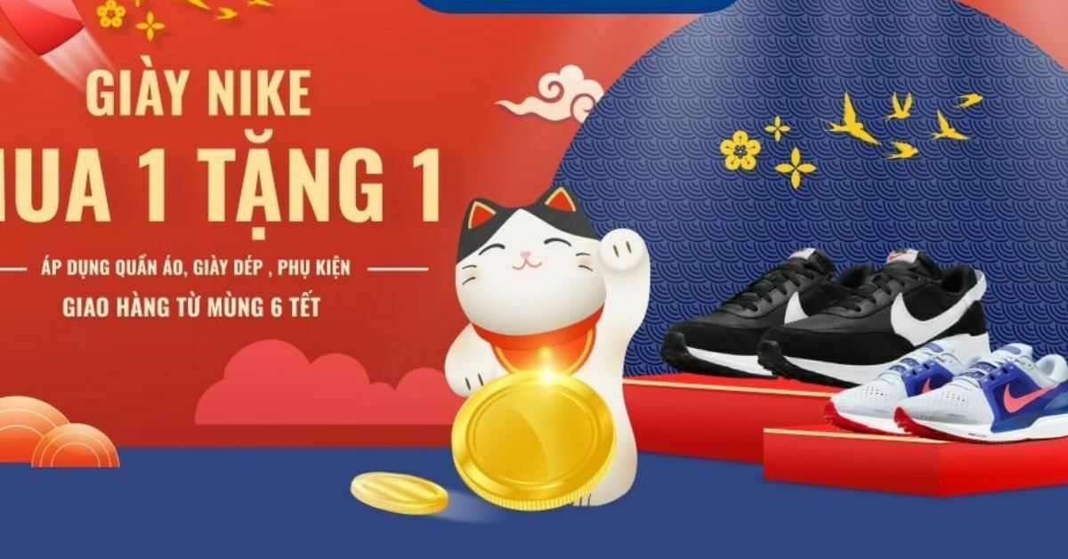 Top 7 giày Nike mua 1 tặng 1 cực hot dịp tết 2023