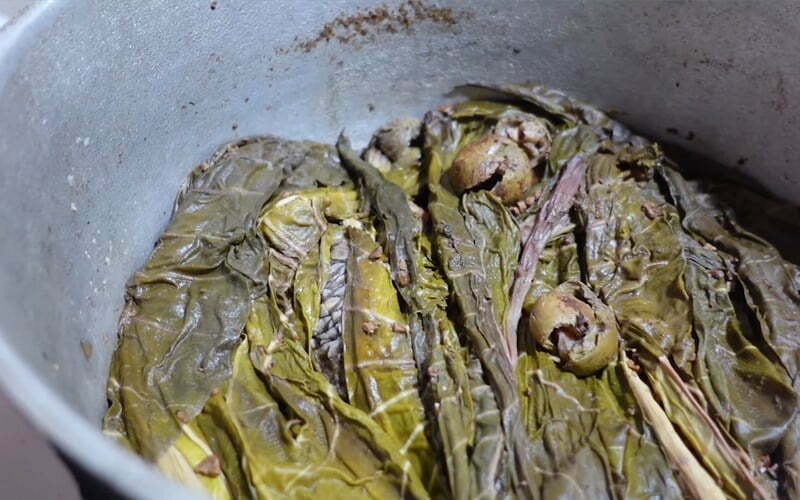 Búp khoai kho