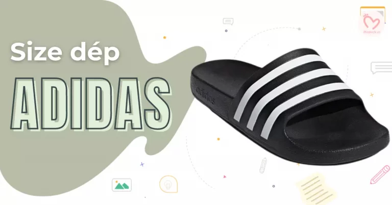 size dép adidas