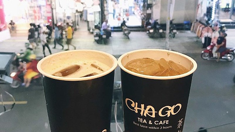 Chago Tea có menu đa phần là trà sữa, trà macchiato hay cà phê, nước ép,…