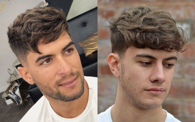 Kiểu tóc Short Quiff uốn xoăn ngắn