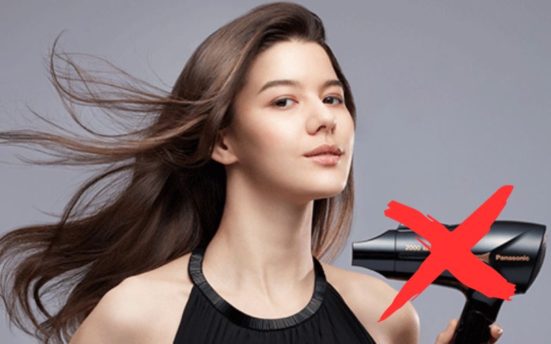 Tránh sấy tóc nhiệt độ cao