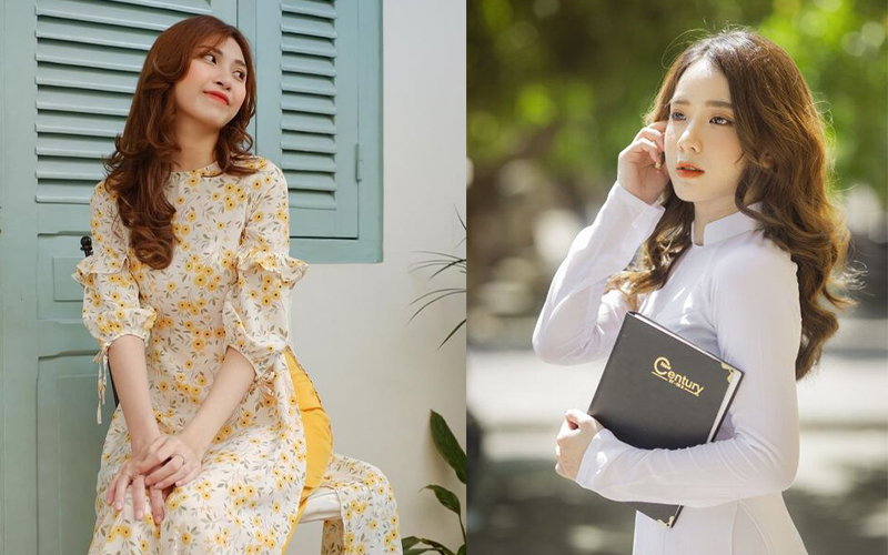 Tóc dài uốn đuôi duyên dáng