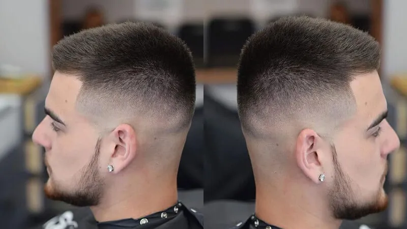 Kiểu tóc Double Curved Part là một trong những mẫu Buzz Cut khá hiện đại