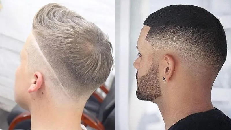 Kiểu tóc Buzz Cut mix Skin Fade và Line up