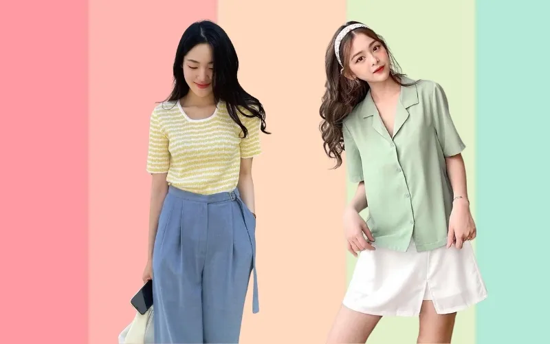 Với gam màu pastel, chắc chắn sẽ giúp các bạn trông trẻ trung và nhẹ nhàng hơn
