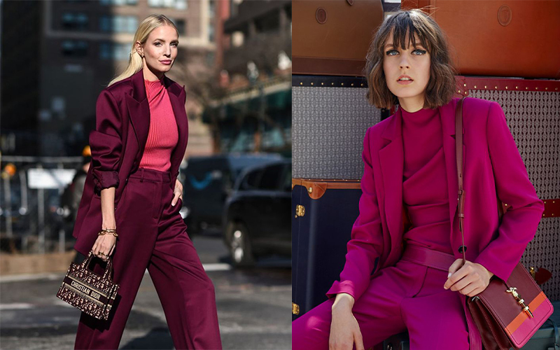 Trang phục sắc đỏ Viva Magenta